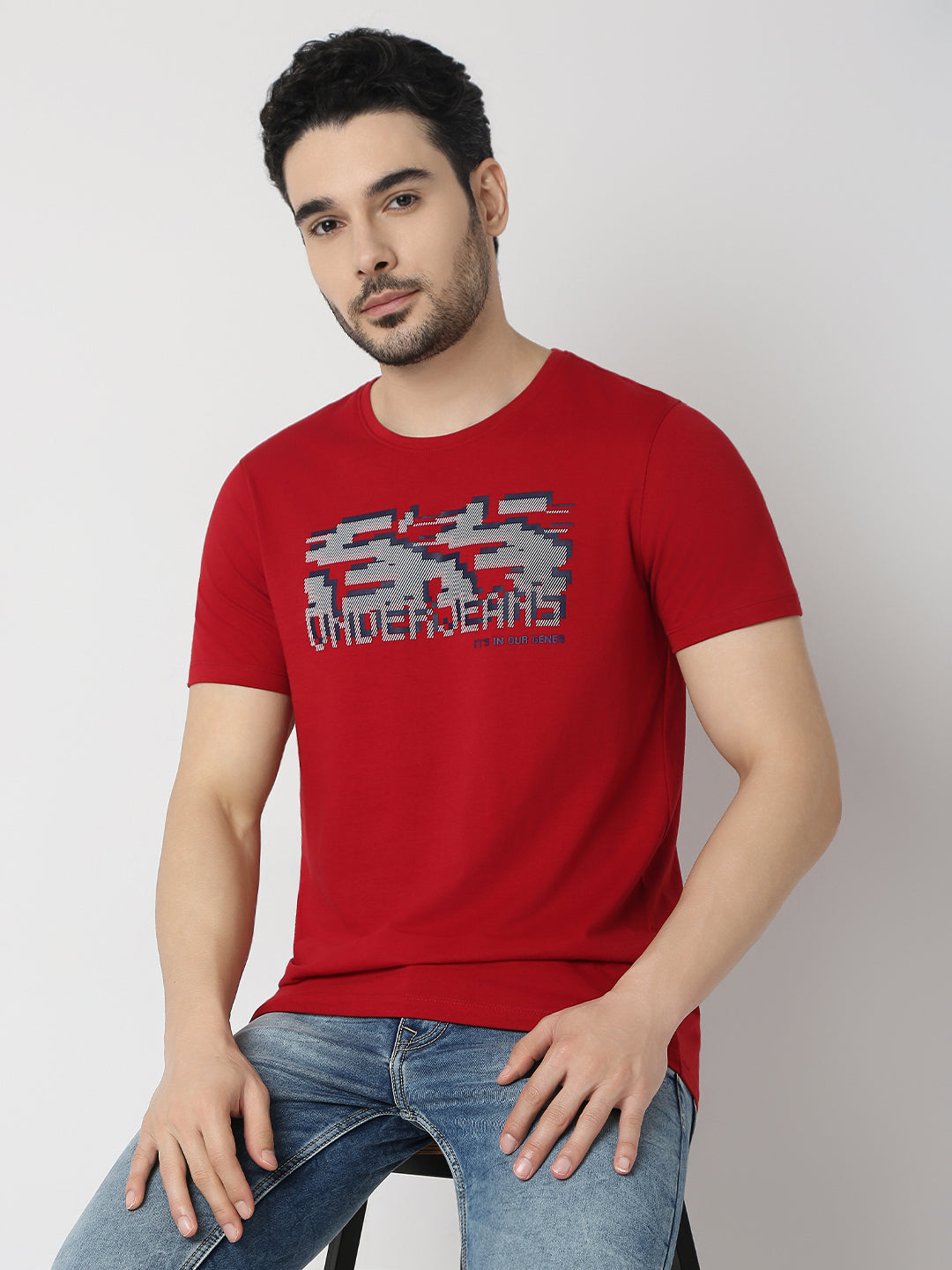 Underjeans T-Shirt Regular Fit Red
