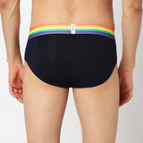 Underjeans Pack Of 2 Cotton Blend Solid Mid-Rise Briefs