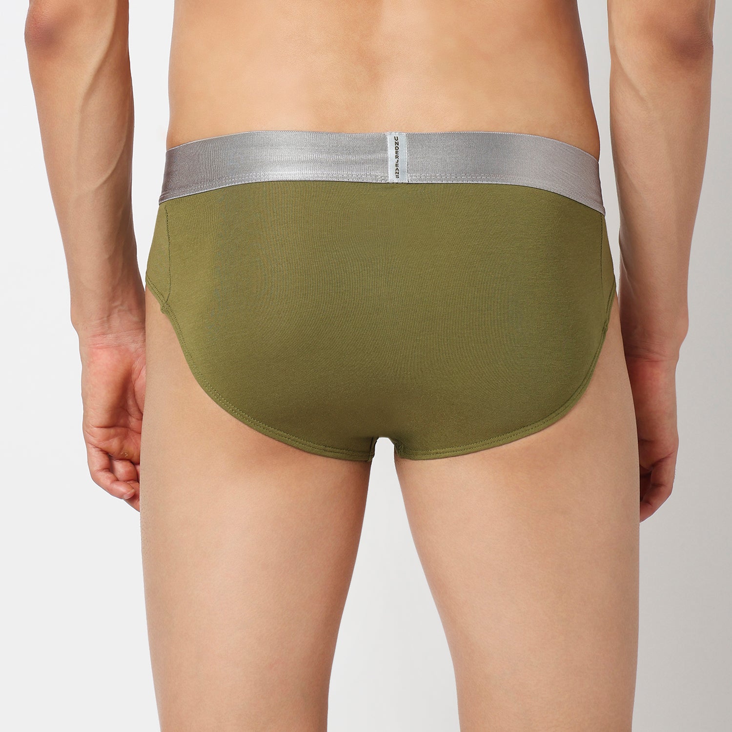 Underjeans Olive Cotton Blend Brief