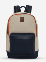 Unisex Navy Blue Polyester Backpack