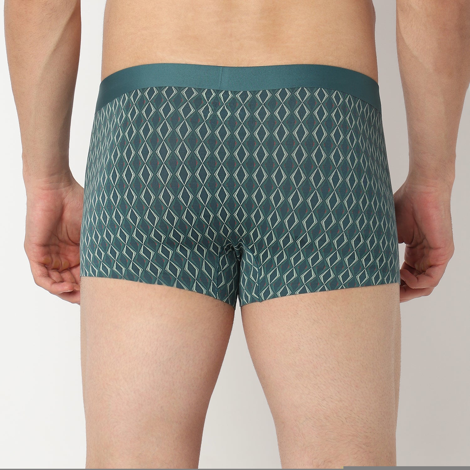 Underjeans Green Regular Fit Ultrasoft Trunk