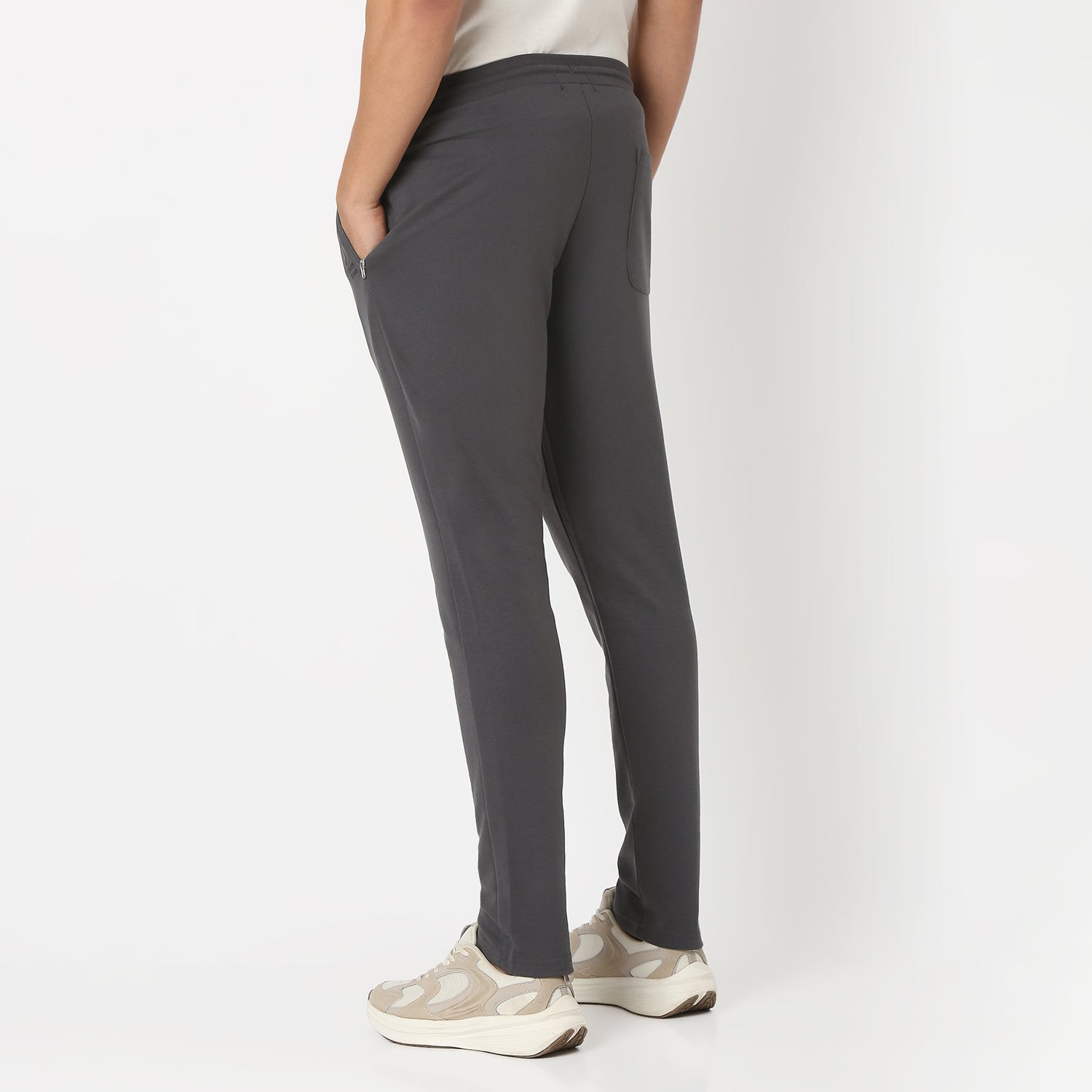 UnderJeans by Spykar Men Basic Dark Grey Lounge Pants