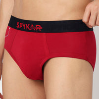 Underjeans Pack Of 2 Cotton Blend Solid Mid-Rise Briefs