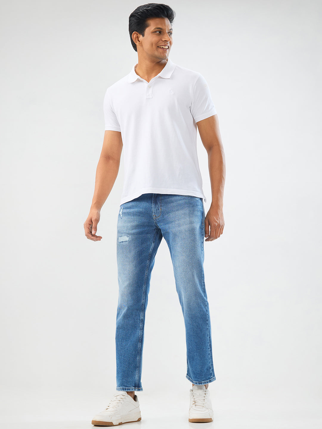 Men Chico Jeans Relaxed Fit Mid Blue Mid Rise