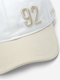 Men White Beige Solid Cap