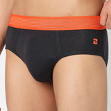 Underjeans Pack Of 2 Cotton Blend Solid Mid-Rise Briefs