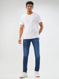 Men Rover Jeans Regular Fit Dark Blue Mid Rise