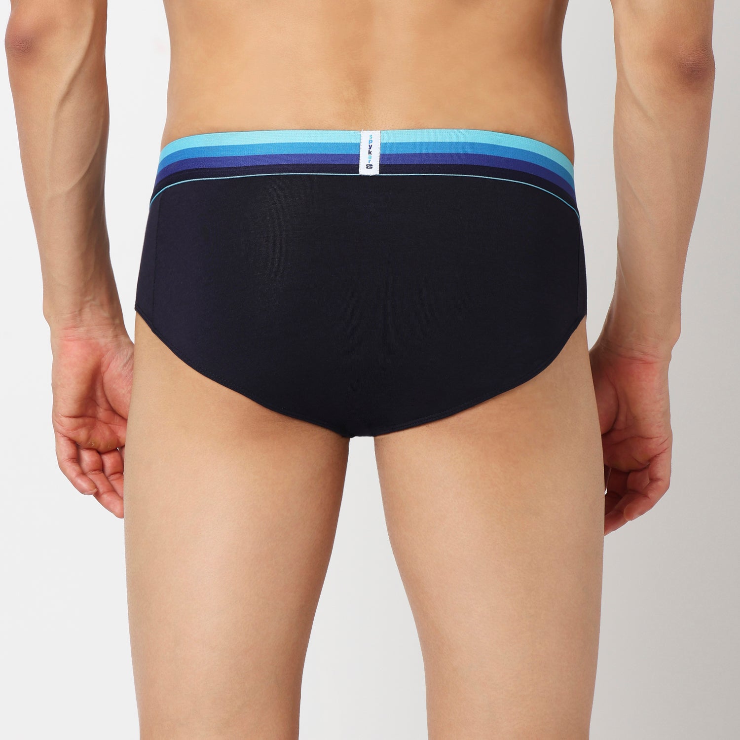 Underjeans Pack Of 2 Cotton Blend Solid Mid-Rise Briefs