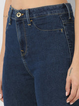 Women Emma Jeans Slim Fit Dark Blue High Rise