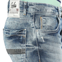 Men Rover Jeans Regular Fit Mid Blue Mid Rise
