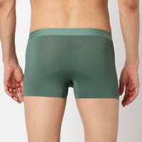 Underjeans Green Nylon Blend Trunk