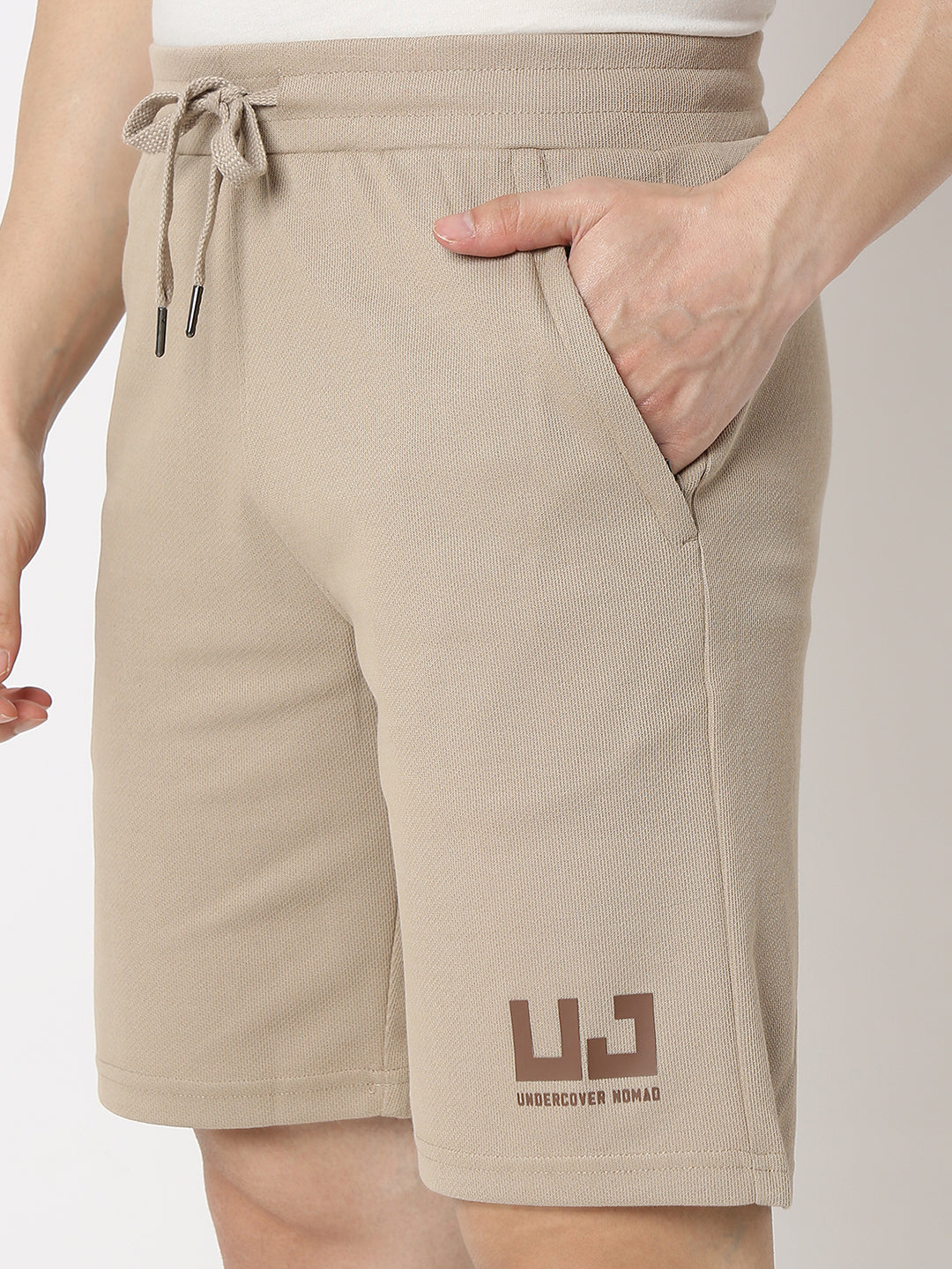 Underjeans Shorts Regular Fit Khaki Mid-Rise