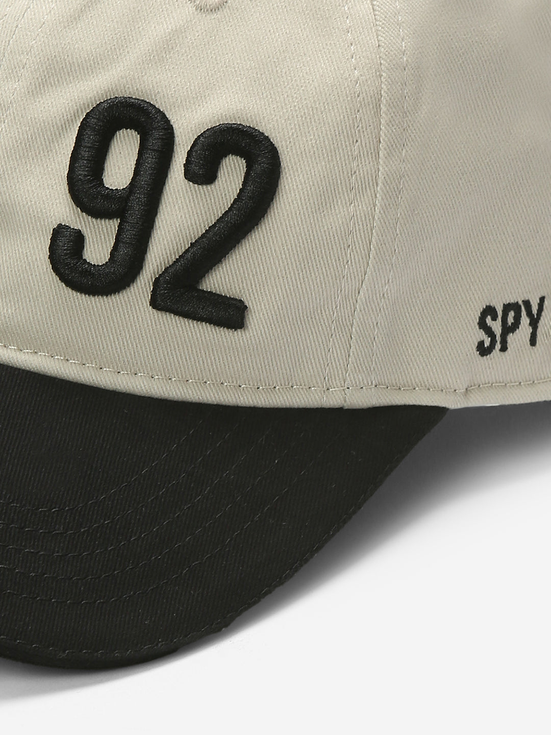 Men Beige Black Solid Cap