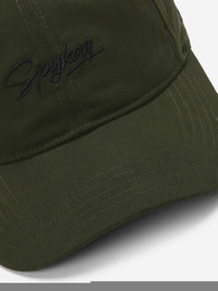 Men Olive Solid Cap