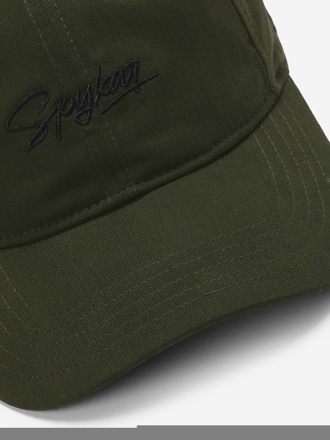 Men Olive Solid Cap