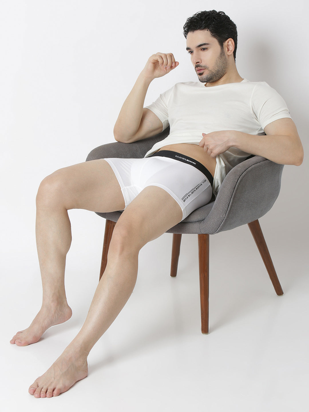 Underjeans White Regular Fit Trunk