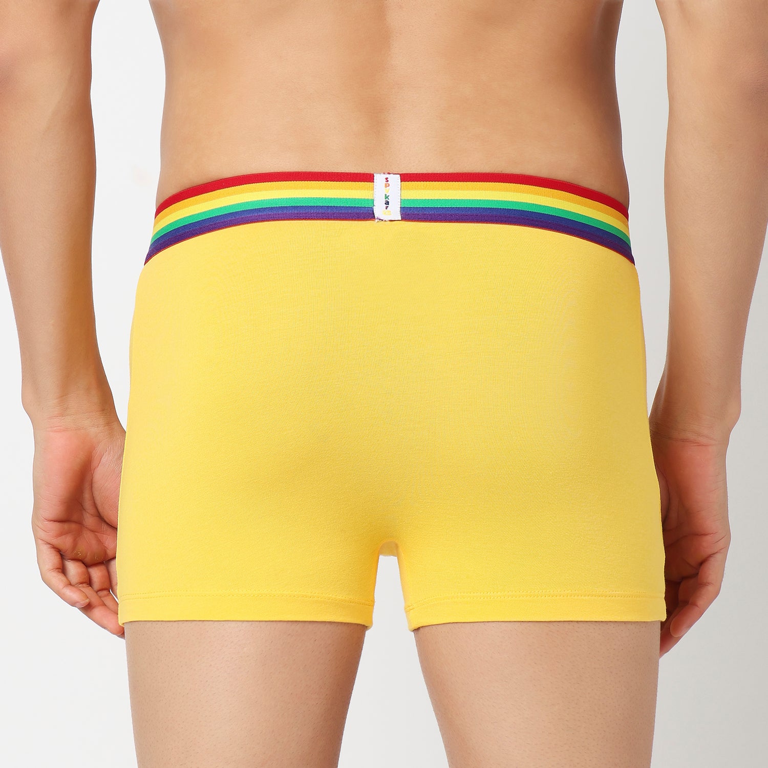 Underjeans Pack Of 2 Cotton Blend Solid Mid-Rise Trunks