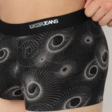 Underjeans Black Grey Regular Fit Ultrasoft Trunk