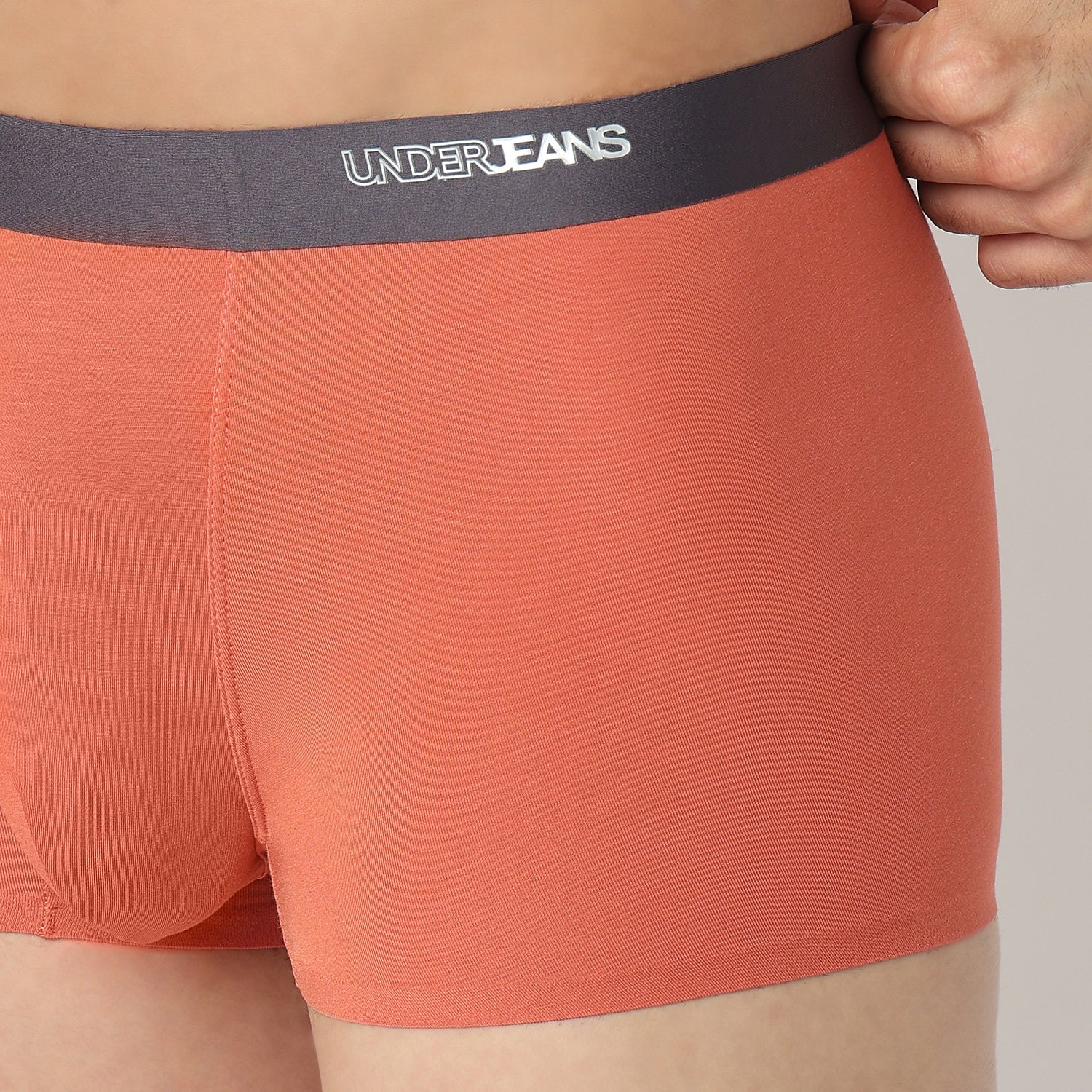 Underjeans Rust Orange Regular Fit Ultrasoft Trunk