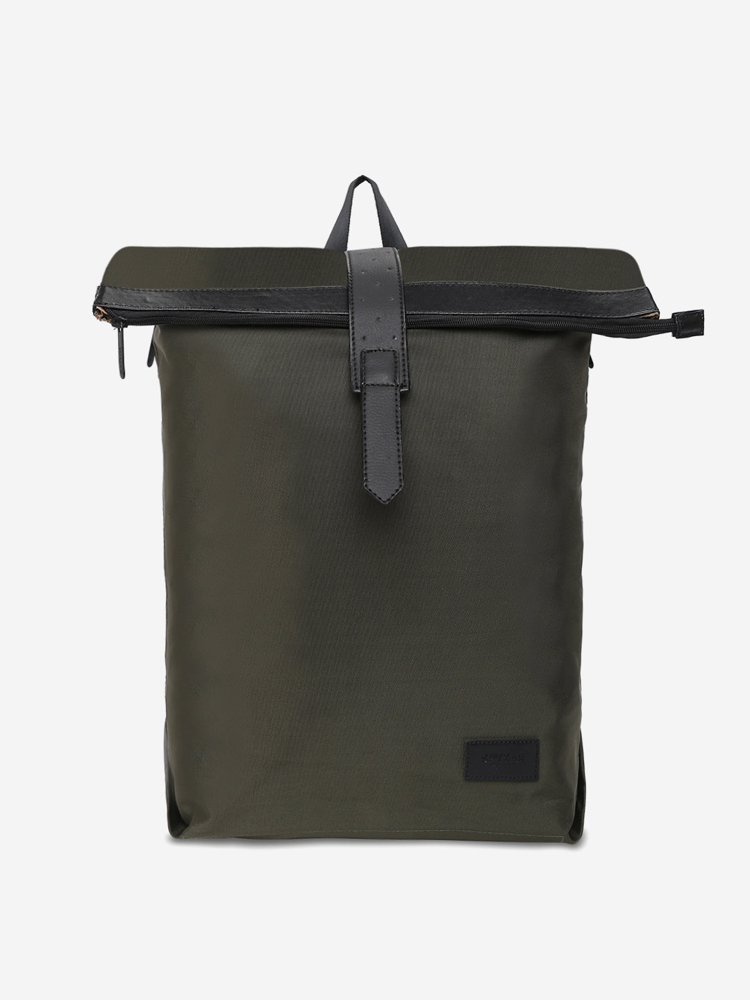 Unisex Olive Polyester Backpack