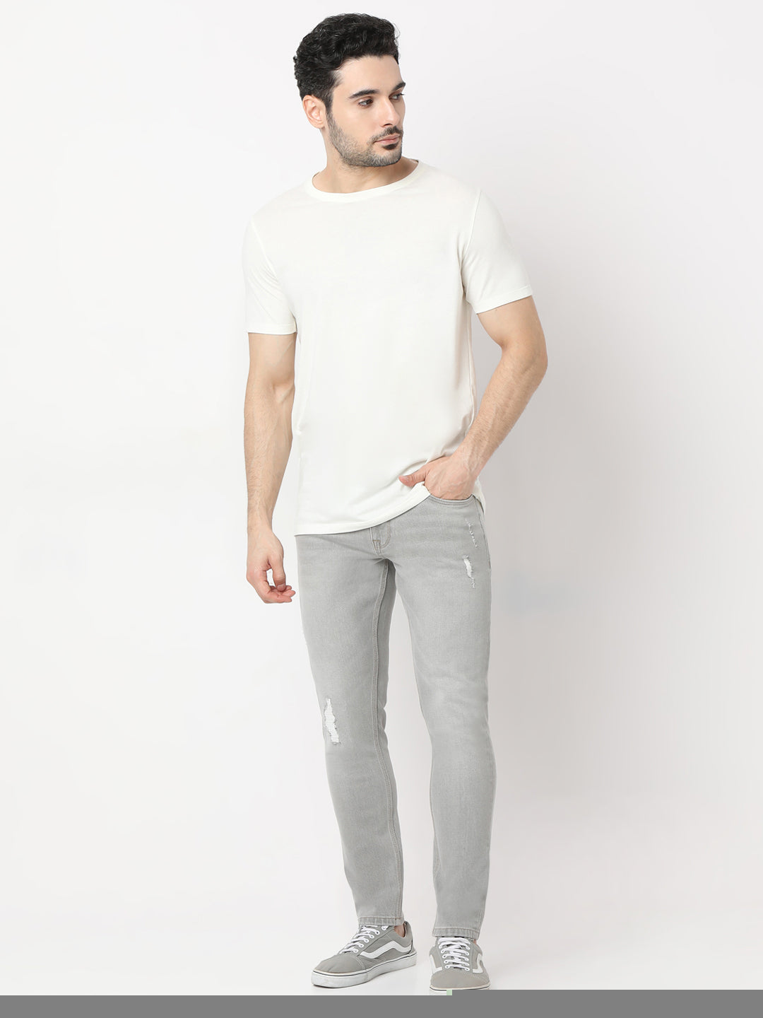 Spykar Slim Fit Mid Rise Jeans For Men