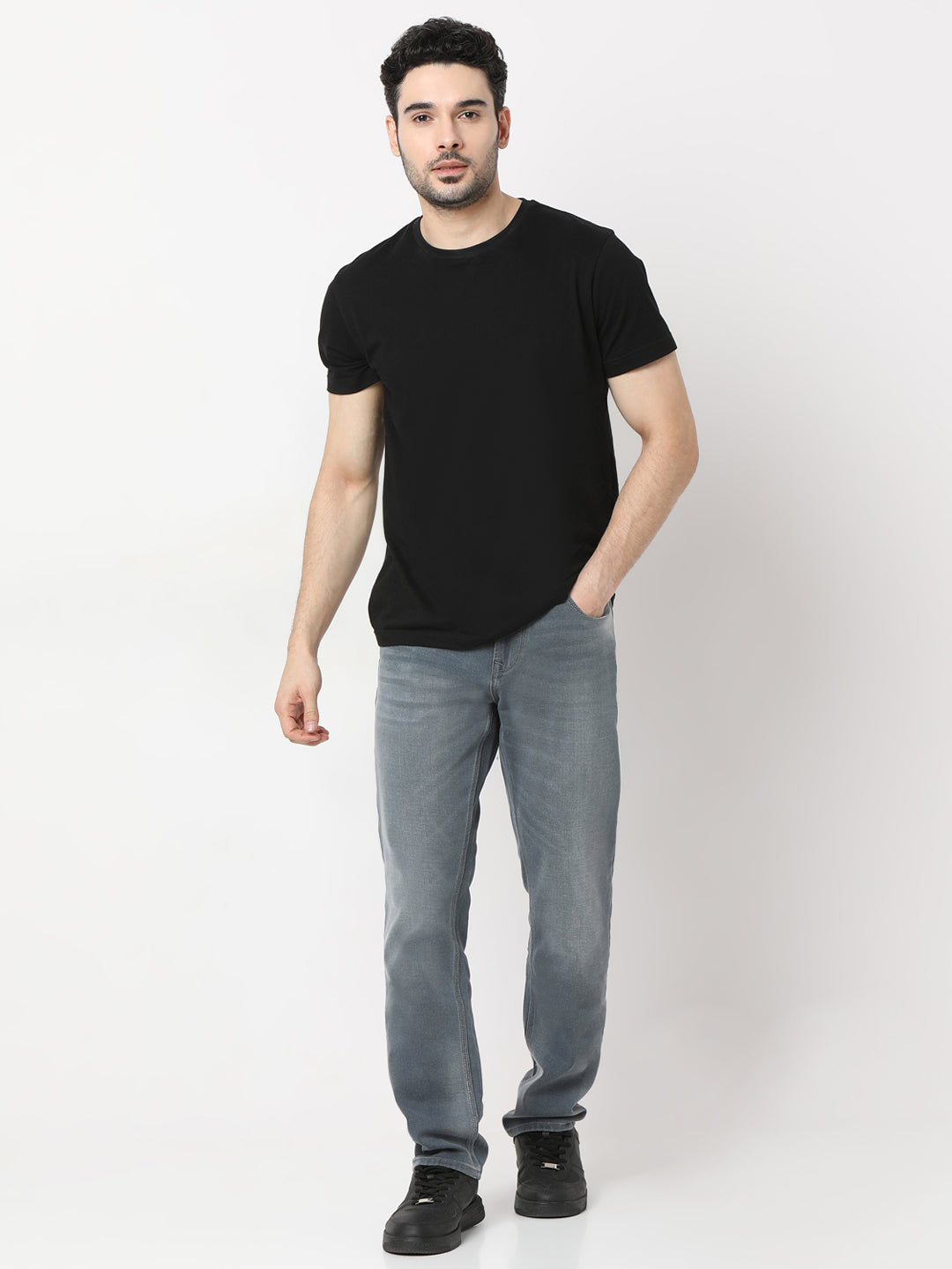 Spykar Regular Fit Mid Rise Jeans For Men