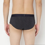 Underjeans Navy Check Ultrasoft Brief