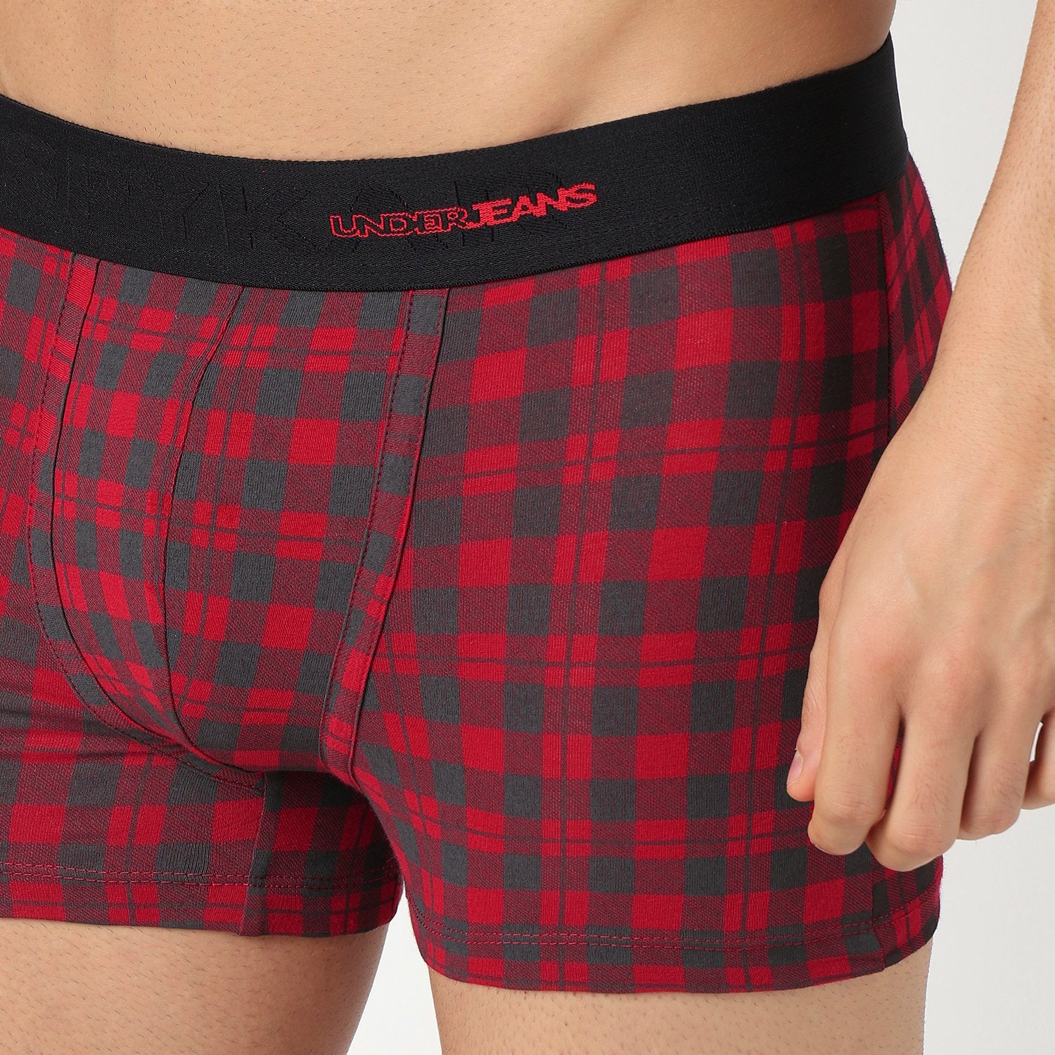 Underjeans Pack Of 2 Cotton Blend Mid-Rise Trunks