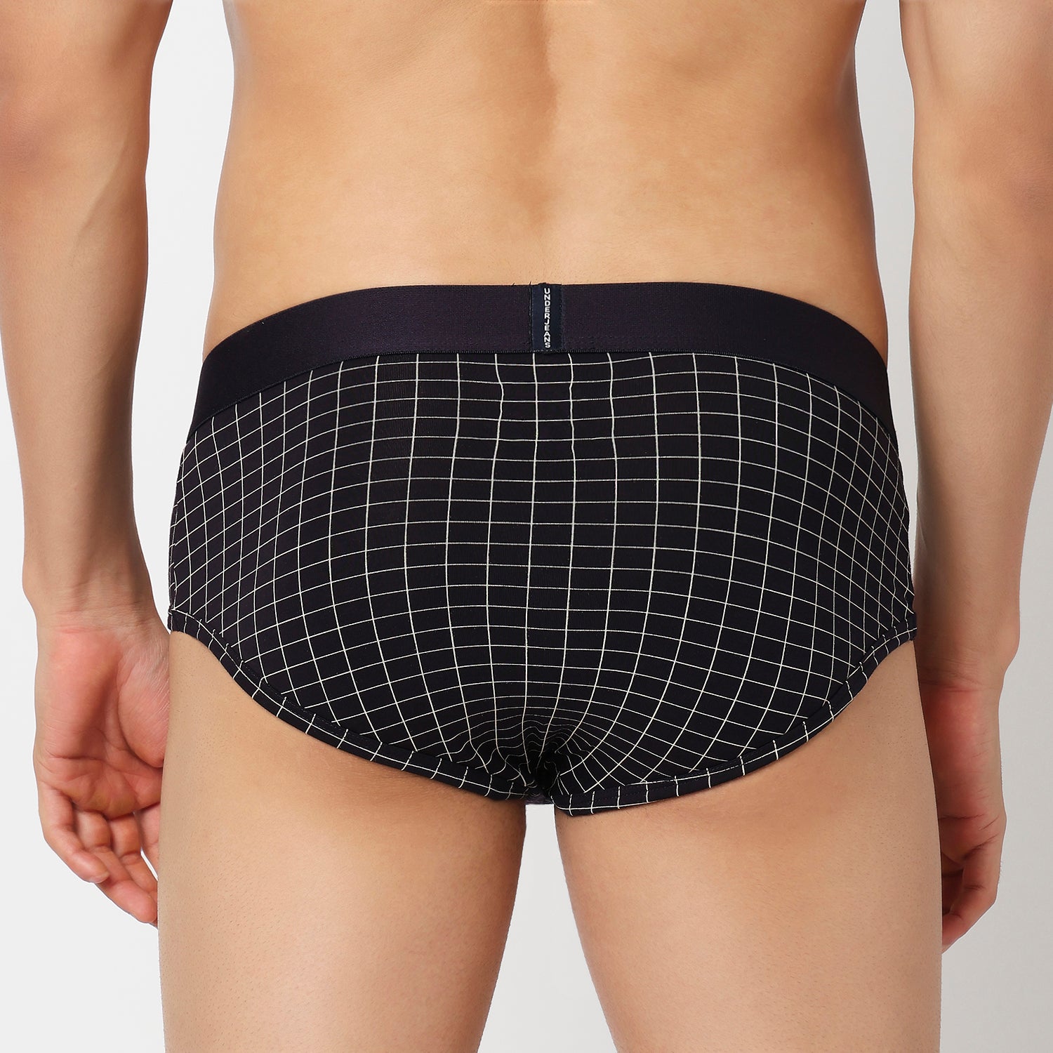 Underjeans Pack Of 2 Cotton Blend Print Mid-Rise Briefs