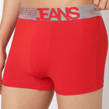 Underjeans Pack Of 2 Cotton Blend Solid Mid-Rise Trunks
