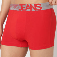 Underjeans Pack Of 2 Cotton Blend Solid Mid-Rise Trunks