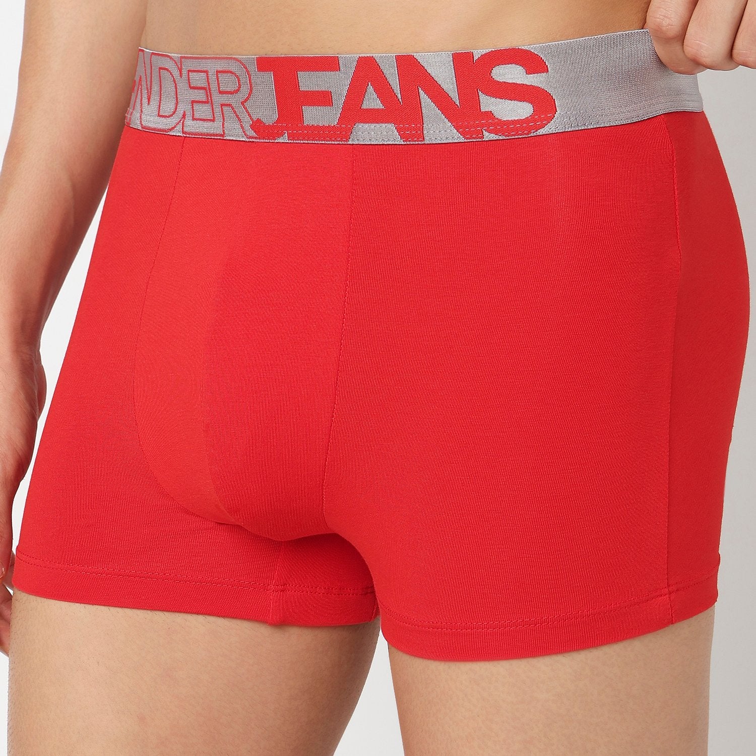 Underjeans Pack Of 2 Cotton Blend Solid Mid-Rise Trunks