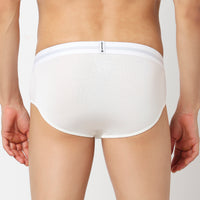 Underjeans Pack Of 2 Modal Blend Solid Mid-Rise Briefs