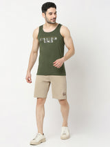 Underjeans by Spykar Men Premium Olive Fashion Vest