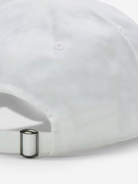 Men White Solid Cap
