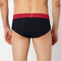Underjeans Pack Of 2 Cotton Blend Solid Mid-Rise Briefs