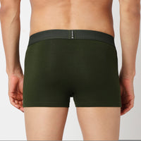 Underjeans Pack Of 2 Cotton Blend Solid Mid-Rise Trunks