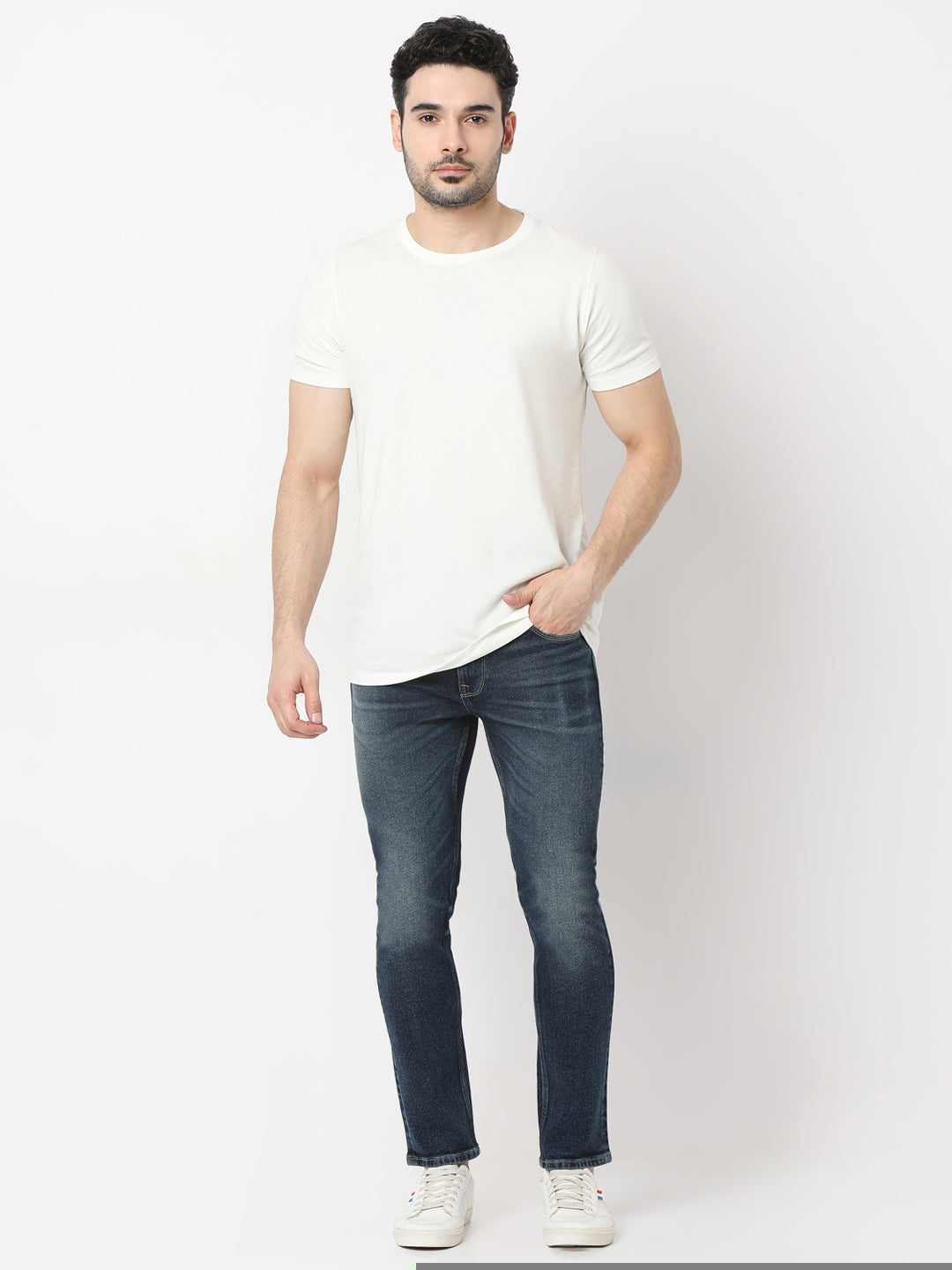 Spykar Regular Fit Mid Rise Jeans For Men