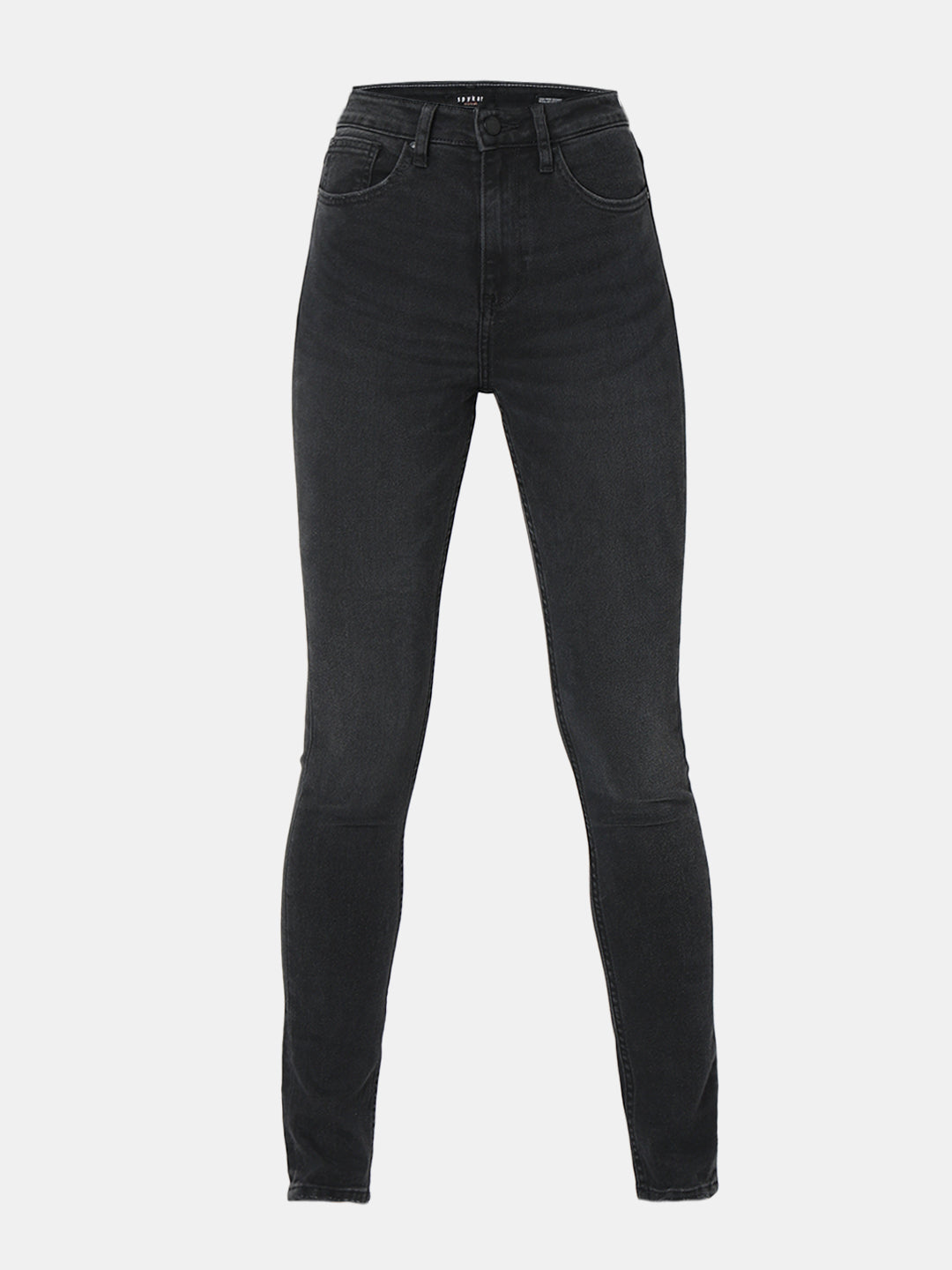 Spykar High Rise Skinny Fit Black Jeans for Women