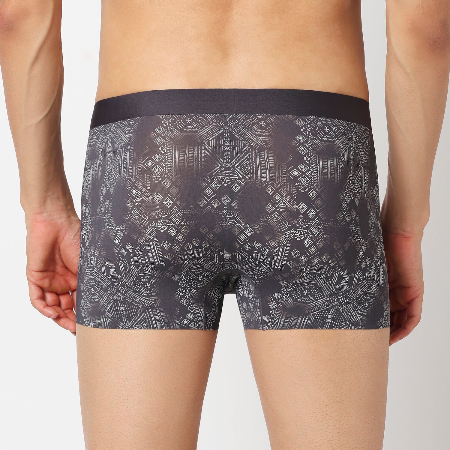 Underjeans Charcoal Grey Nylon Blend Trunk