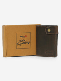 Dark Brown Solid Wallet