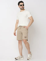Underjeans Shorts Regular Fit Khaki Mid-Rise