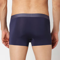 Underjeans Navy Nylon Blend Trunk