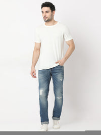 Men Nico Jeans Skinny Fit Blue Low Rise
