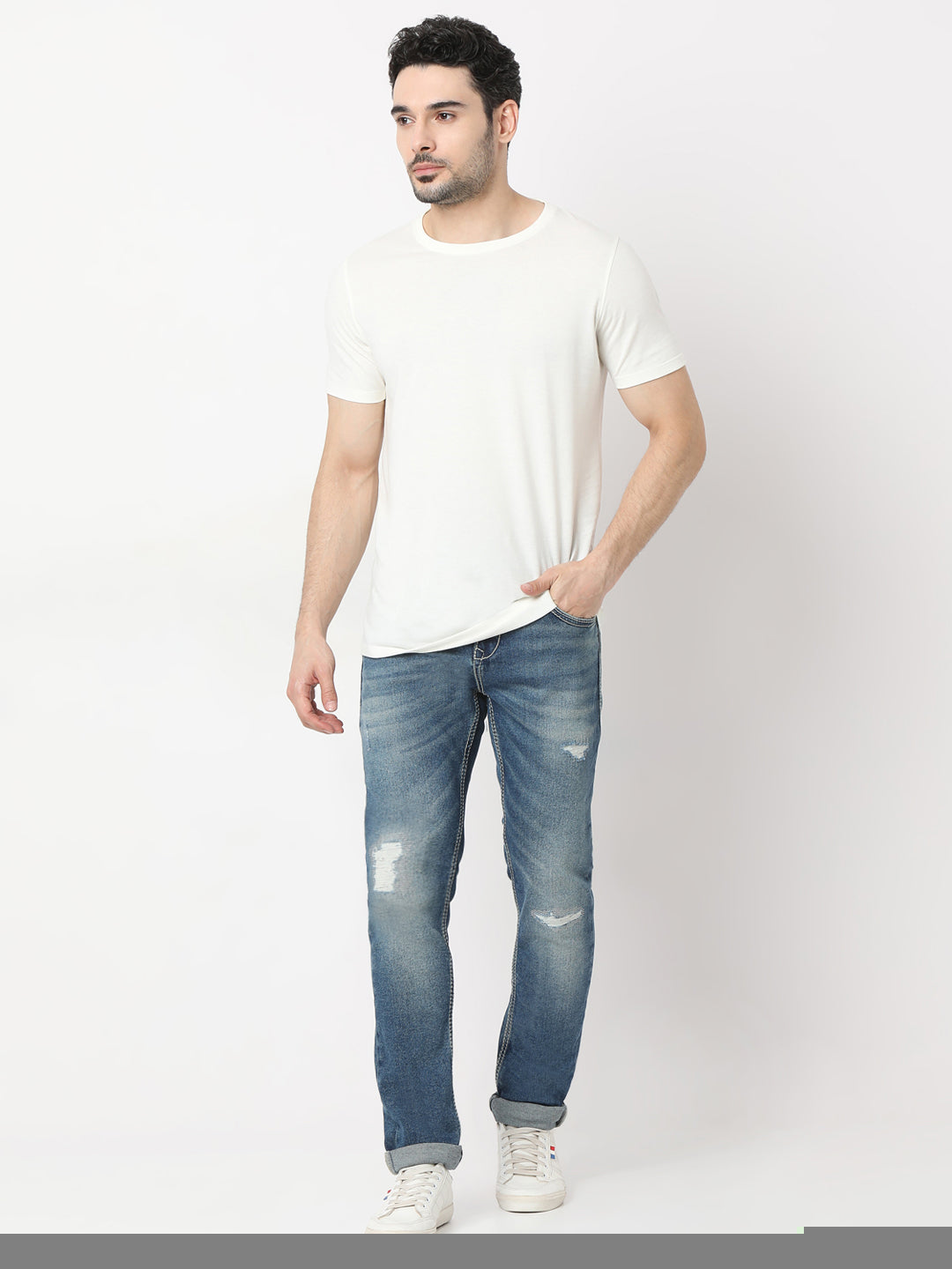 Men Nico Jeans Skinny Fit Blue Low Rise