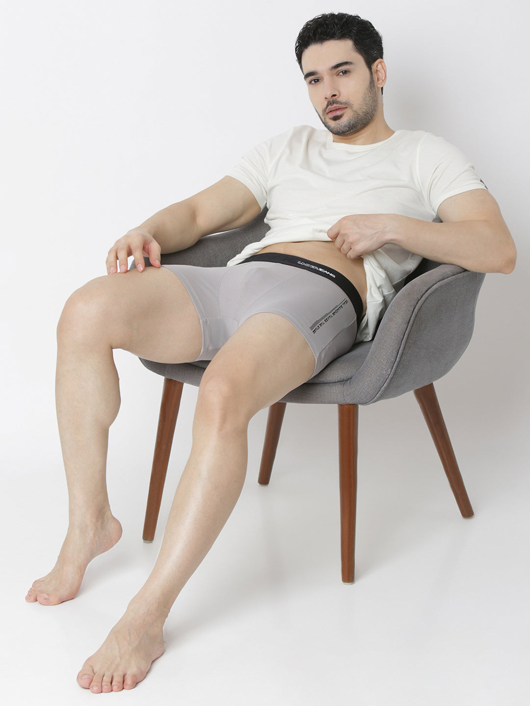 Underjeans Grey Regular Fit Trunk