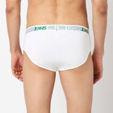 Underjeans Pack Of 3 Cotton Blend Solid Mid-Rise Briefs