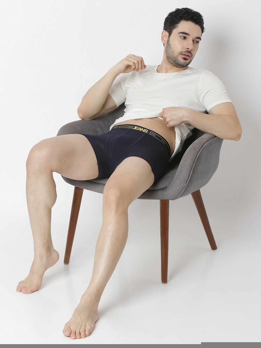 Underjeans Navy Regular Fit Trunk