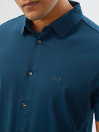 Men Shirt Green Slim Fit