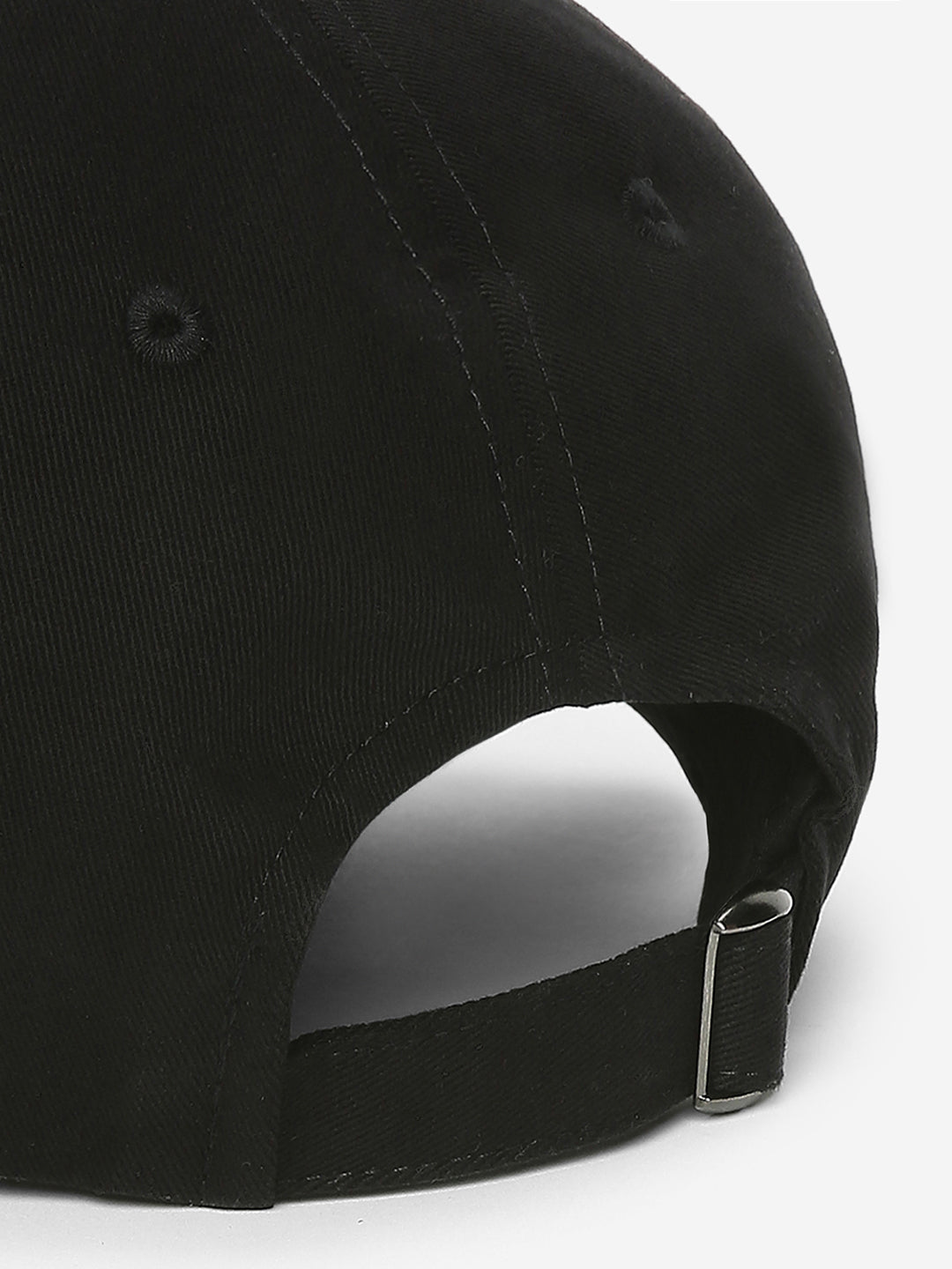 Men Black Solid Cap